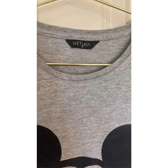 Ketuna Mickey Mouse DAD Men's Short Sleeve Gray T-Shirt Size Small - Picture 3 of 8